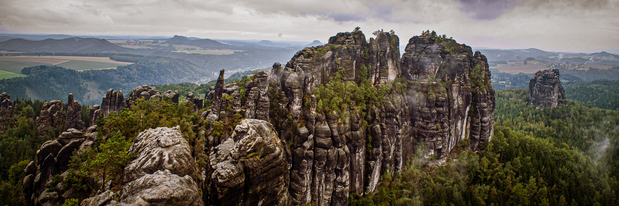 Schrammsteinaussicht - Panorama II