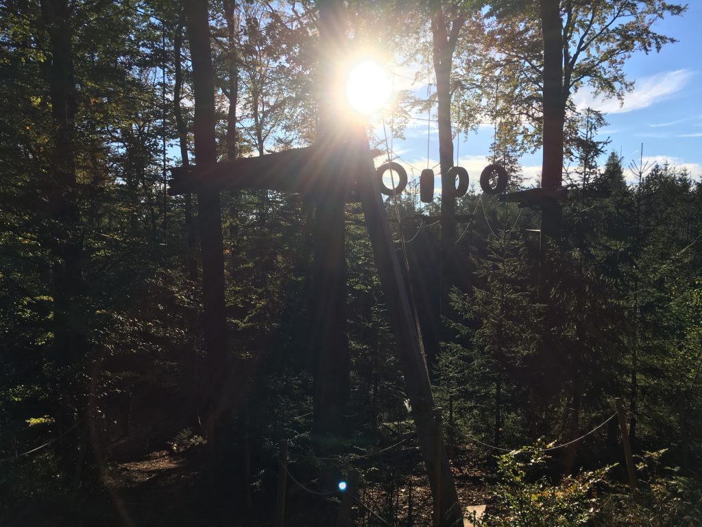 Klettern im Gegenlicht